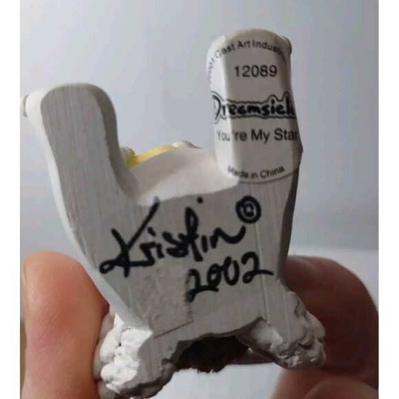 VTG Dreamsicles You're My Star 12089 Nature Cherub Figurine Signed 2002 Rare - Picture 6 of 8